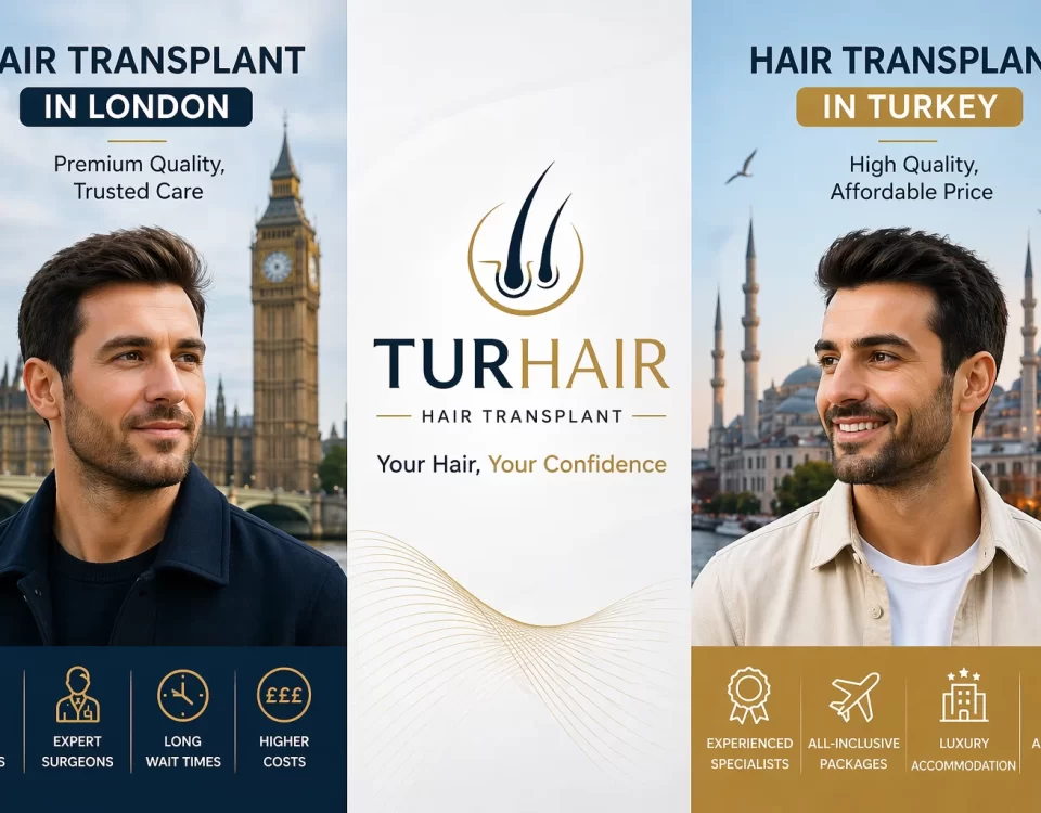 Hair Transplant London vs Turkey (2026) – Cost, Quality & Turhair Difference