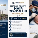 Is it safe to get a hair transplant in Turkey Turhair clinic doctor performing FUE procedure with natural results