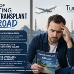Risks of getting hair transplant abroad – Turhair clinic safe hair transplant warning infographic