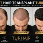 Best Hair Transplant Turkey before and after hair transplant results by TurHair Istanbul clinic