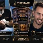 TurHair VIP hair transplant clinic in Istanbul with Sapphire FUE and natural hair transplant results
