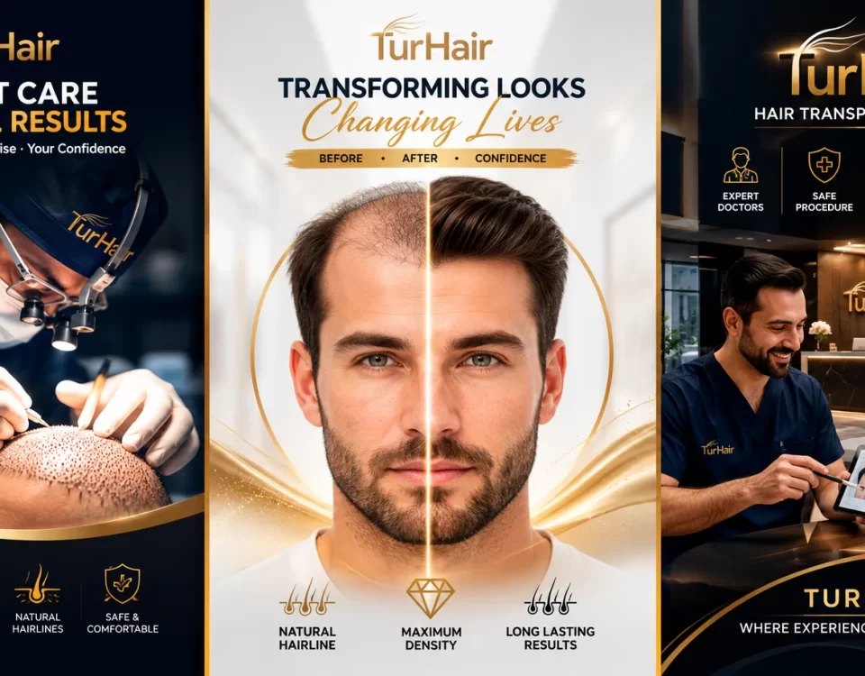 Dr. Demir performing a hair transplant procedure at TurHair in Istanbul, Turkey using advanced FUE techniques for natural hair restoration.