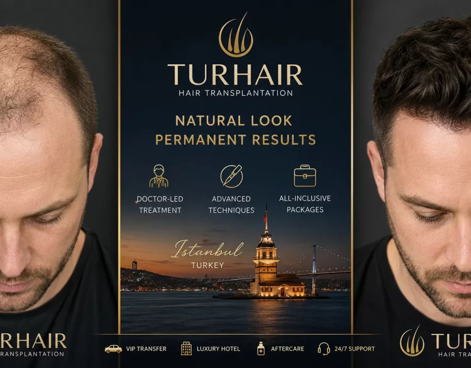 Hair Transplant in France vs Turkey 2026 comparison by TurHair Istanbul showing before and after hair transplant results