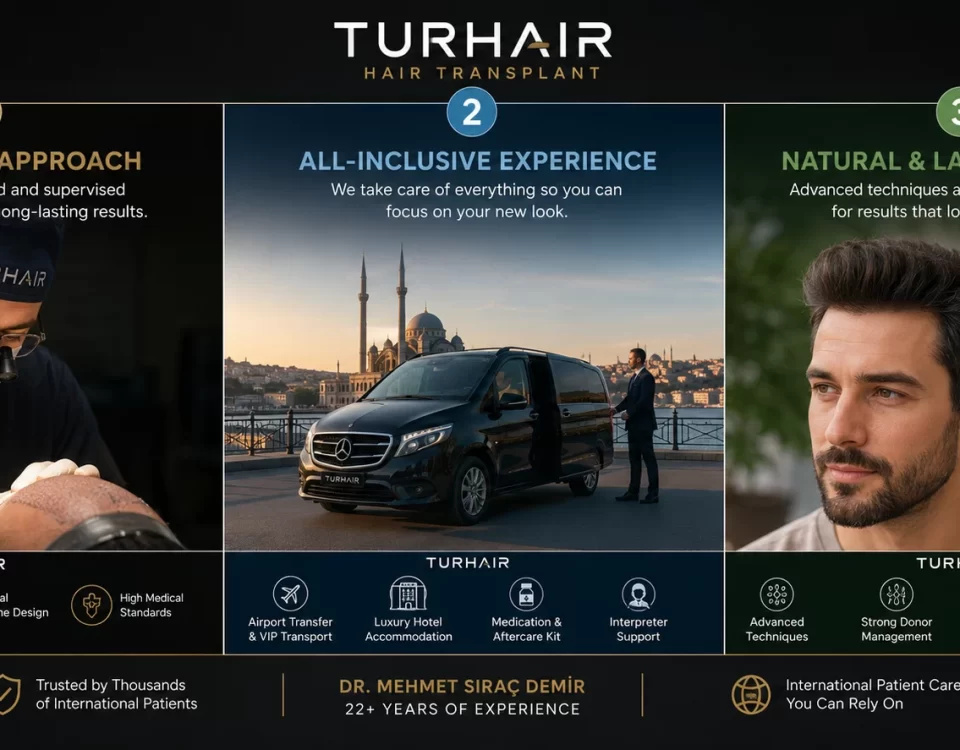 Hair Transplant in Germany vs Turkey (2026) - Doctor-led hair transplant by Dr. Mehmet Sıraç Demir at TurHair Istanbul