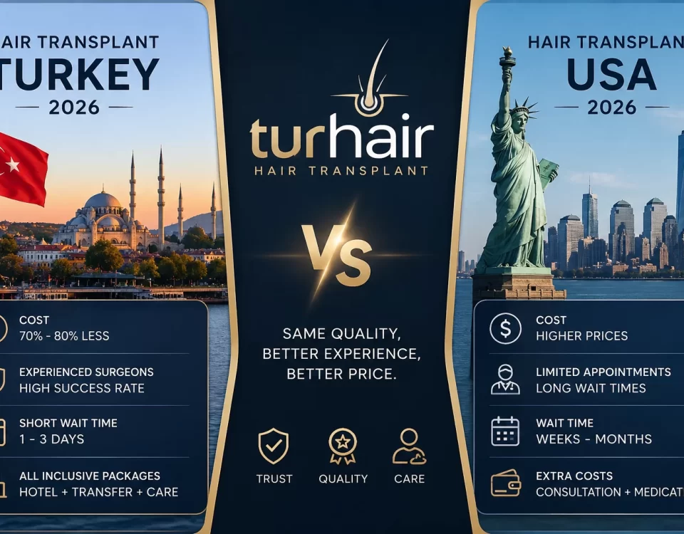 Hair Transplant Turkey vs USA (2026) | TurHair Comparison Guide