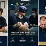 Doctor-led hair transplant consultation at TurHair in Istanbul, Turkey, highlighting safe hair transplant procedures, advanced FUE techniques, and natural-looking results.