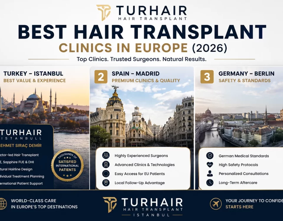 Best Hair Transplant Clinics in Europe 2026 – TurHair Istanbul