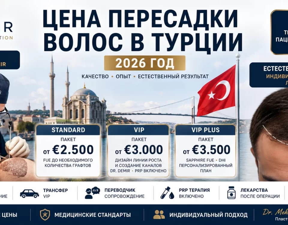 Цена пересадки волос в Турции в 2026 году – TurHair, Dr. Mehmet Sıraç Demir