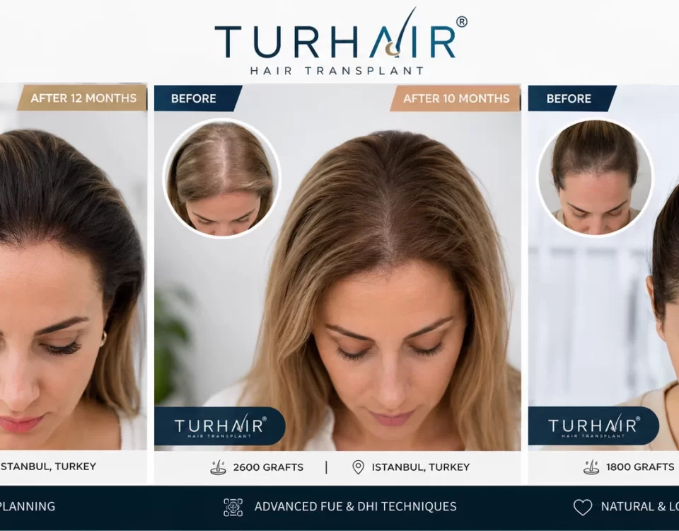 Female Hair Transplant in Turkey Results 2026 – TurHair Istanbul