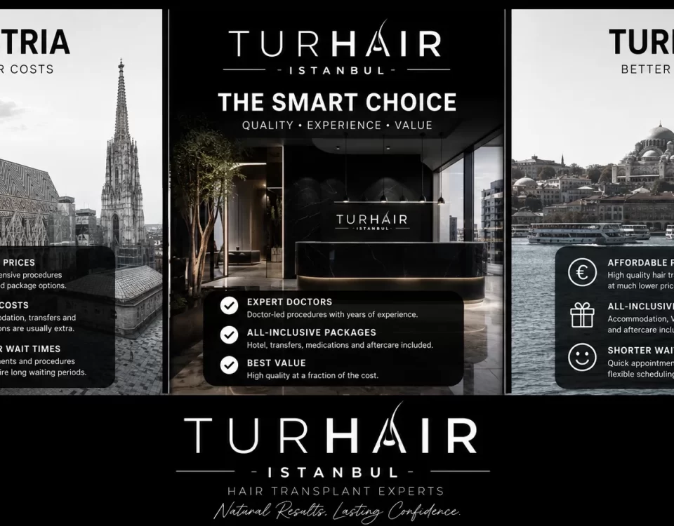 Hair Transplant in Austria vs Turkey 2026 – TurHair Istanbul Cost and Quality Comparison