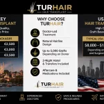 Turkey hair transplant cost vs USA 2026 comparison – TurHair Istanbul